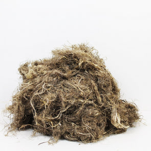 Raw hemp fiber